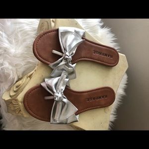 Silver sandals